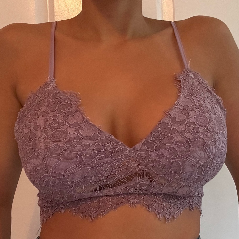 Lace Strap Crop Top
